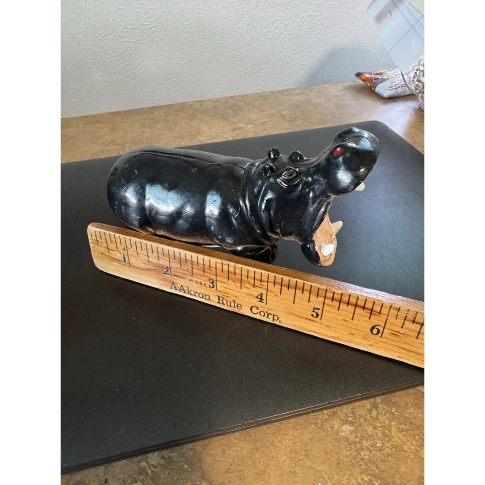 Rubber Toy Hippopotamus And Rhino AAA